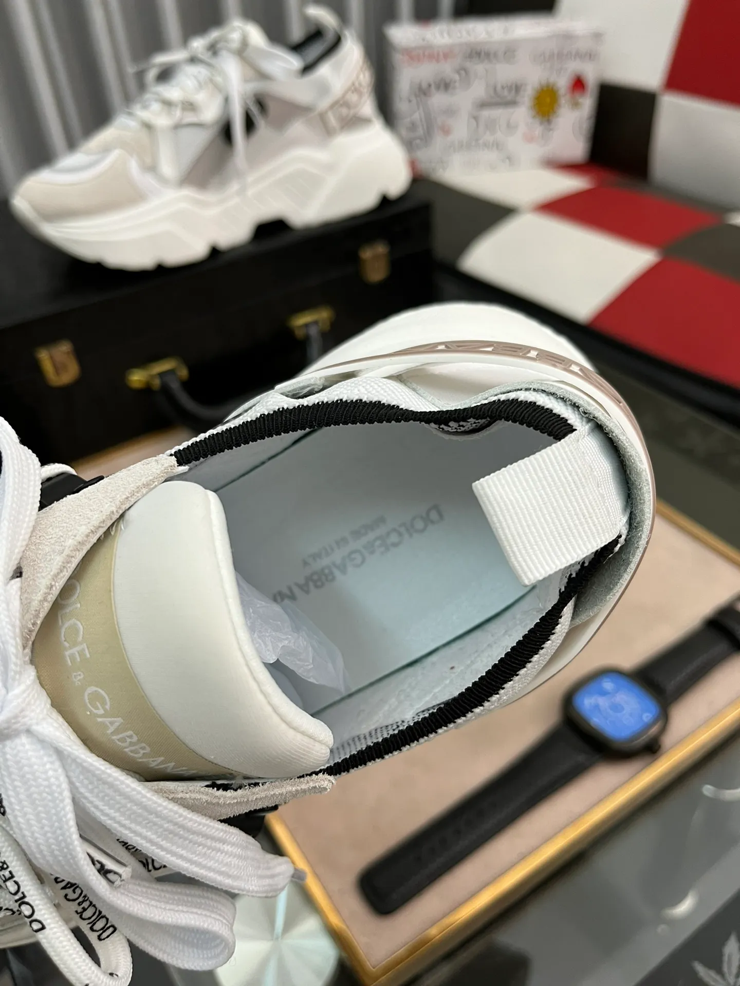 Factory price 480⌚️⌚️DG high-end boutique men's casual sports shoes! Imported original cowhide, 5D printing decoration on the edge of the sole, imported original hardware, exquisite luxury, super A level! Compared with the genuine product at the counter, the version is no worse at all! Size: 38-44